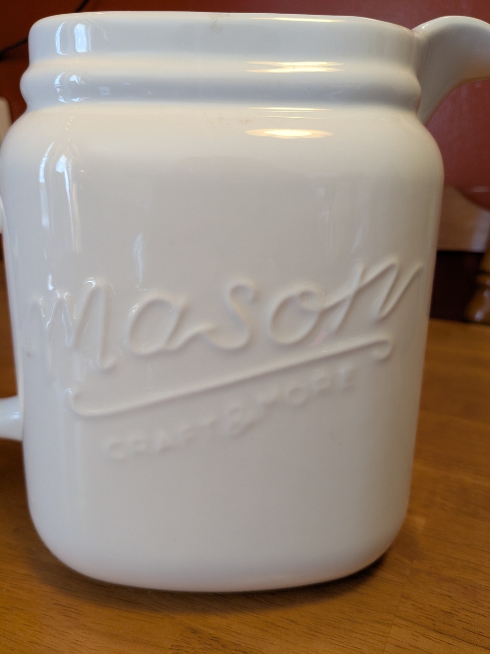 Large Ceramic "Mason" Pitcher - Picture 4 of 4